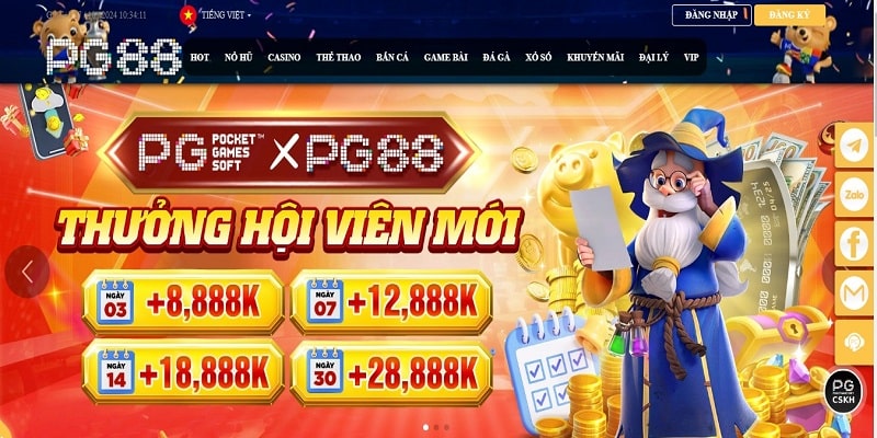 Đăng ký tài khoản PG88 trải nghiệm cá cược siêu hấp dẫn